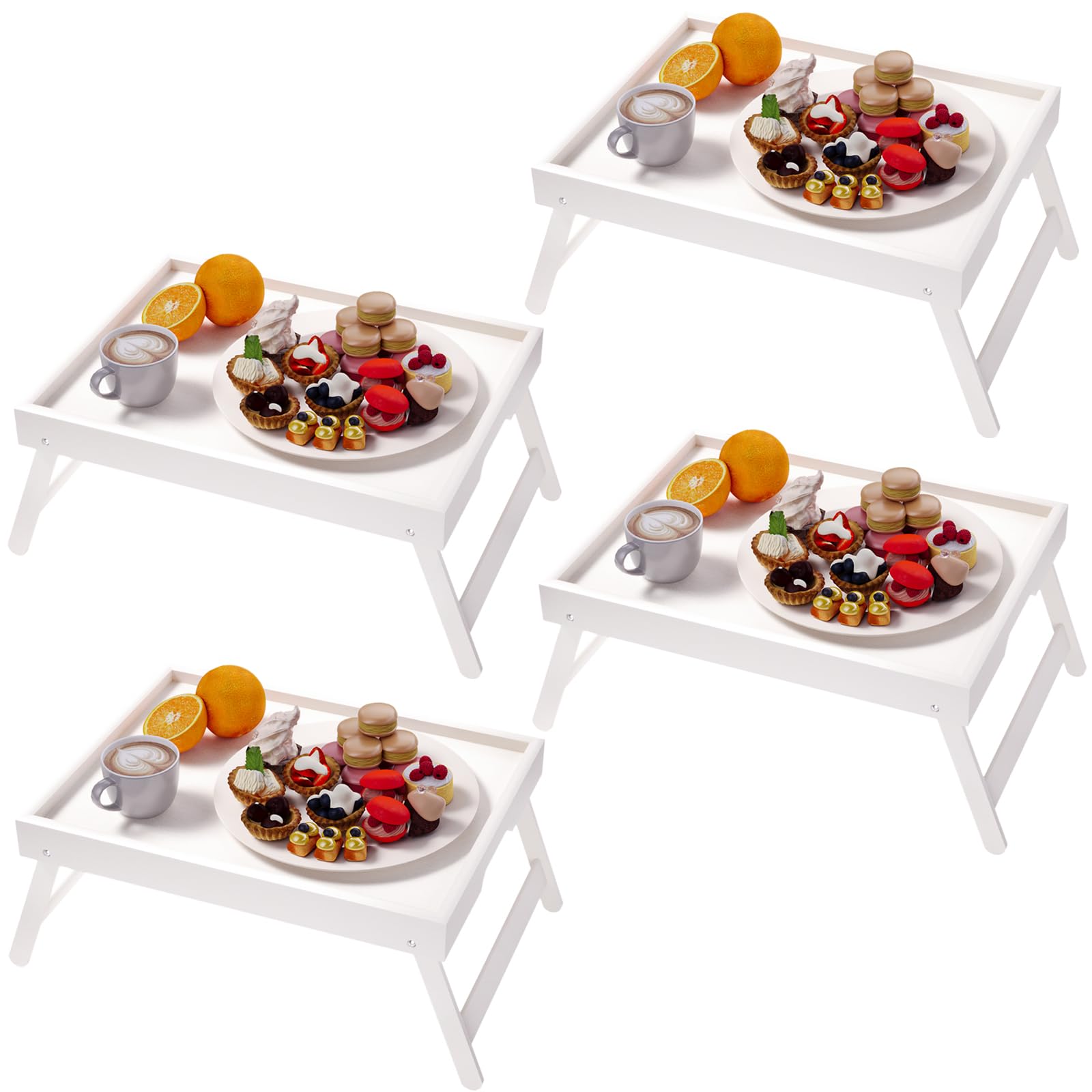 Bamboo Bed Tray Tables - 2 Pack -9