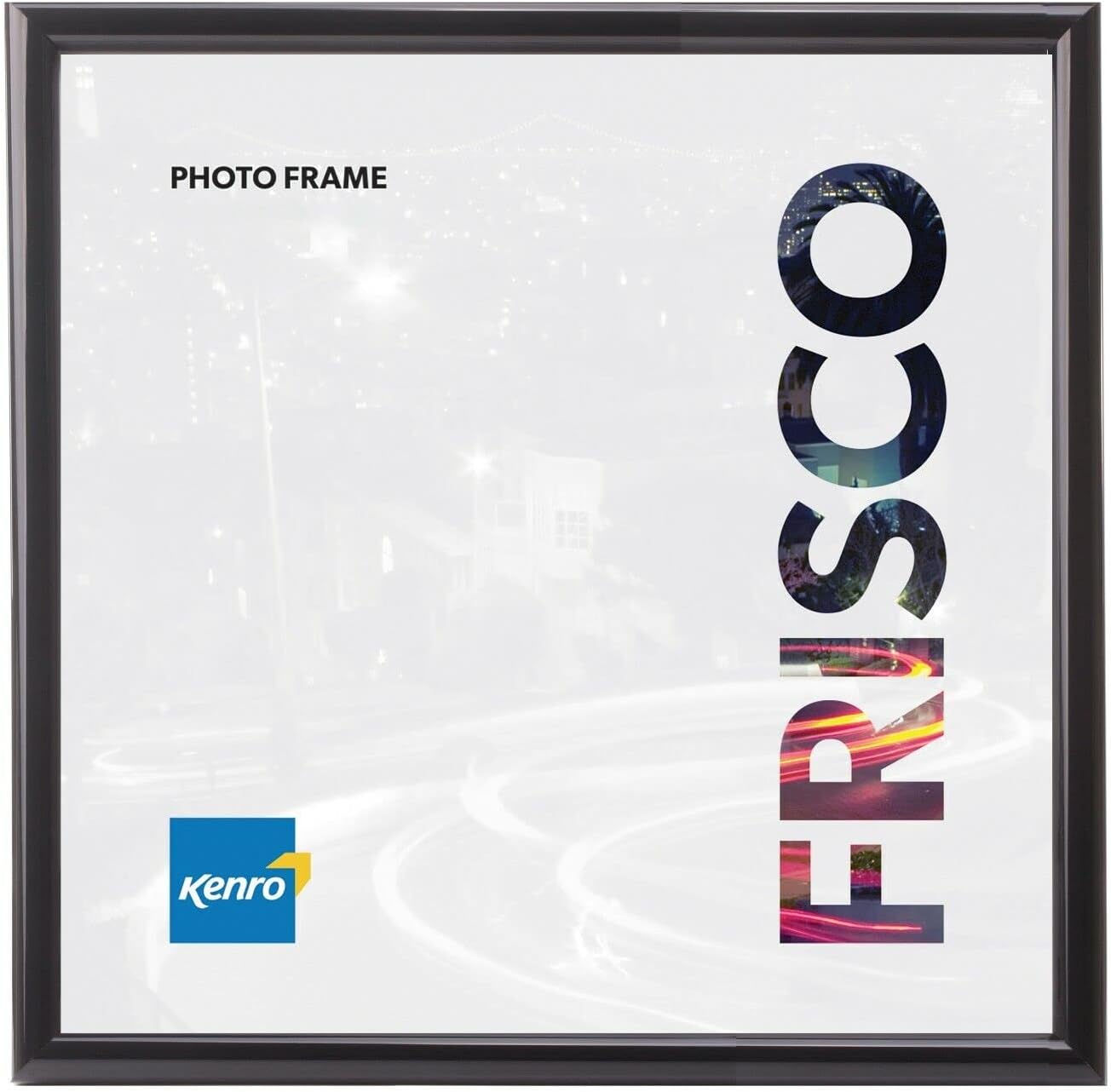 Kenro Frisco Series Black Photo Frame 7x7 Inch / 18x18cm Freestanding
