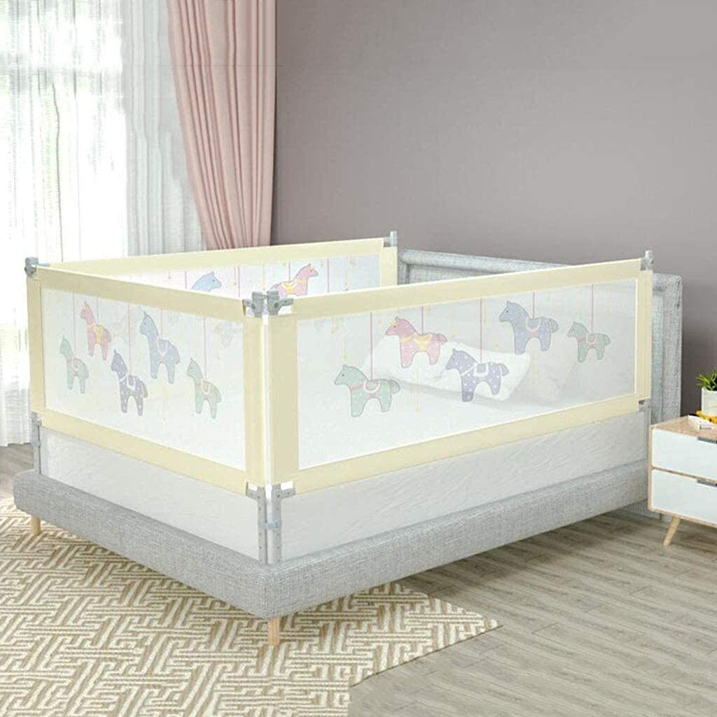 Baby Playpen Rieles de Asistencia de Seguridad anticaídas para niños Protector de riel de Cama de elevación Vertical con Bolsa de Almacenamiento para la mayoría de los paños de Red