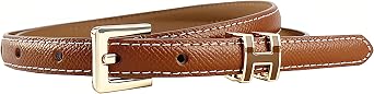 Women Skinny Leather Belt Thin Waist Jeans Belt for Dress in Pin Buckle Belt