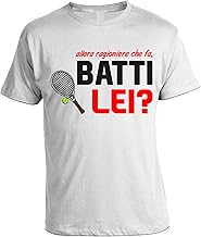 bubbleshirt Maglietta Uomo Film Cult Anni '80 Allora Ragioniere Che Fa, Batti lei? Maglietta Manica Corta Taglie dalla S alla XXL