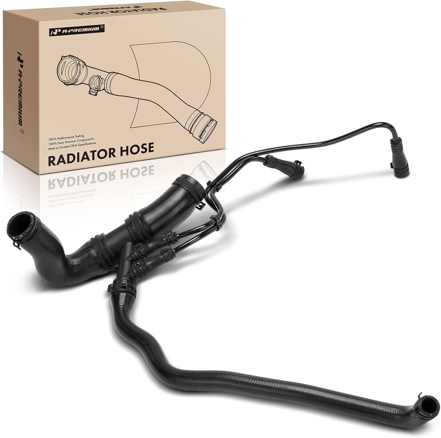 A-Premium Upper Radiator Coolant Hose Compatible with Land Rover Range Rover Sport 2006 2007 2008 2009, 4.2L