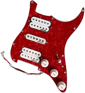 Prewired Pickguard Pickup 7 Way Type Fully Loaded Pickguard Guitar Accessories guitar pickguard pickup (Color : 02)