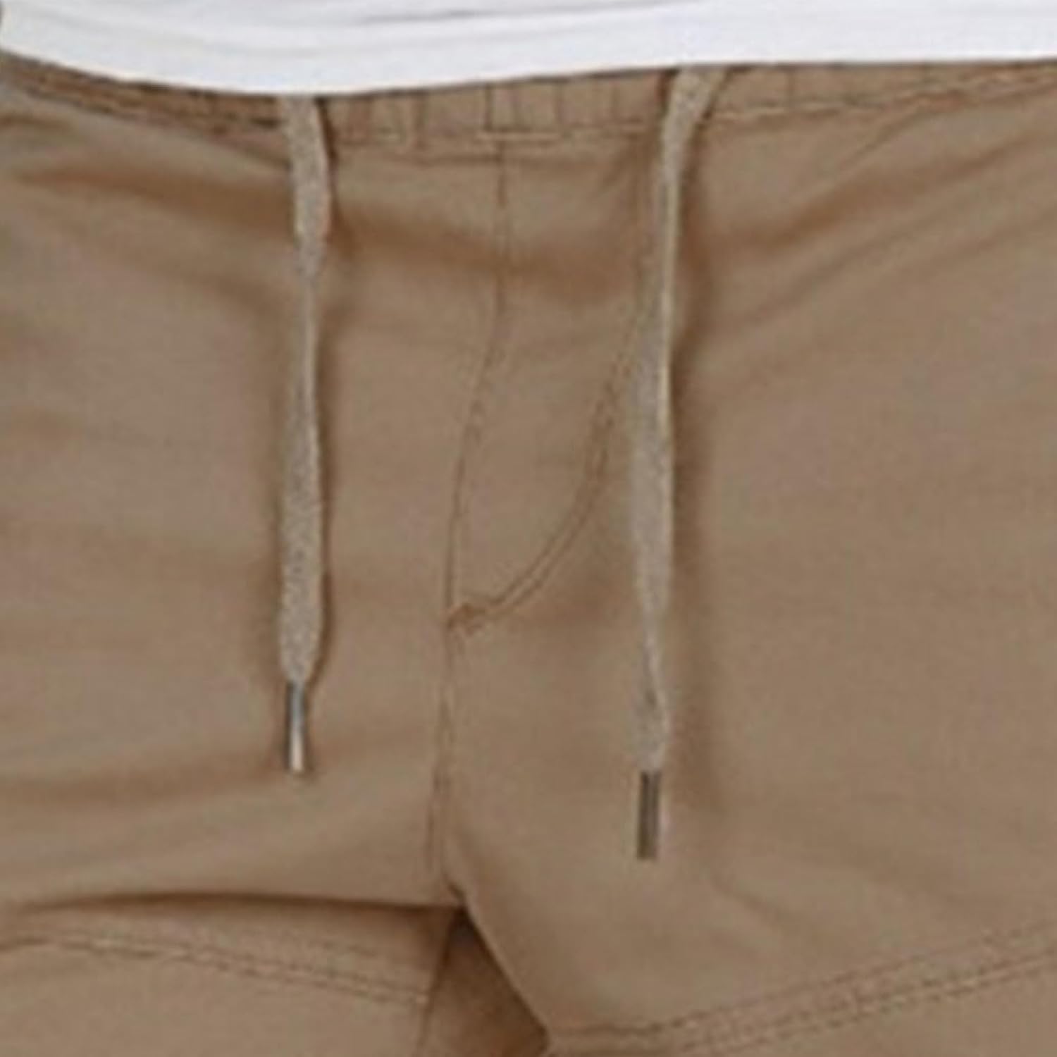 JEsilunmaMY Casual Cargo Pants for Men Drawstring Joggers Sweatpants with Multi Pockets Outdoor Workout Running Hiking Pants