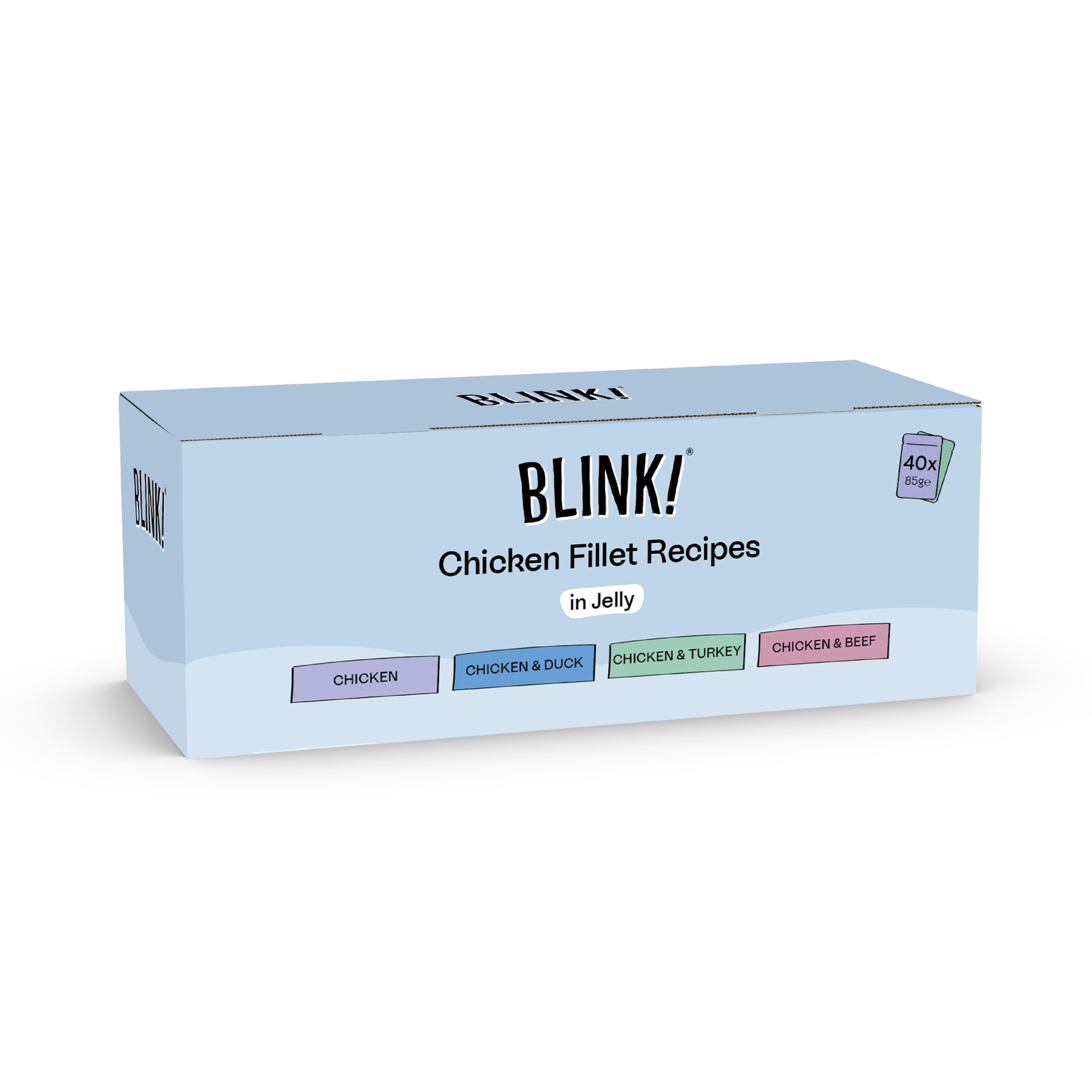 BLINK Blink! Adult Cat Wet Food Chicken Selection In Jelly 40x85g (40x85g, Chicken)