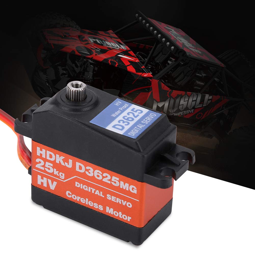 Servocomando RC per Circuito Digitale, servo con Ingranaggi in Metallo, servo Digitale con Ingranaggi in Metallo Impermeabile per Futaba 1/10 1/8 Short Truck Racing Car