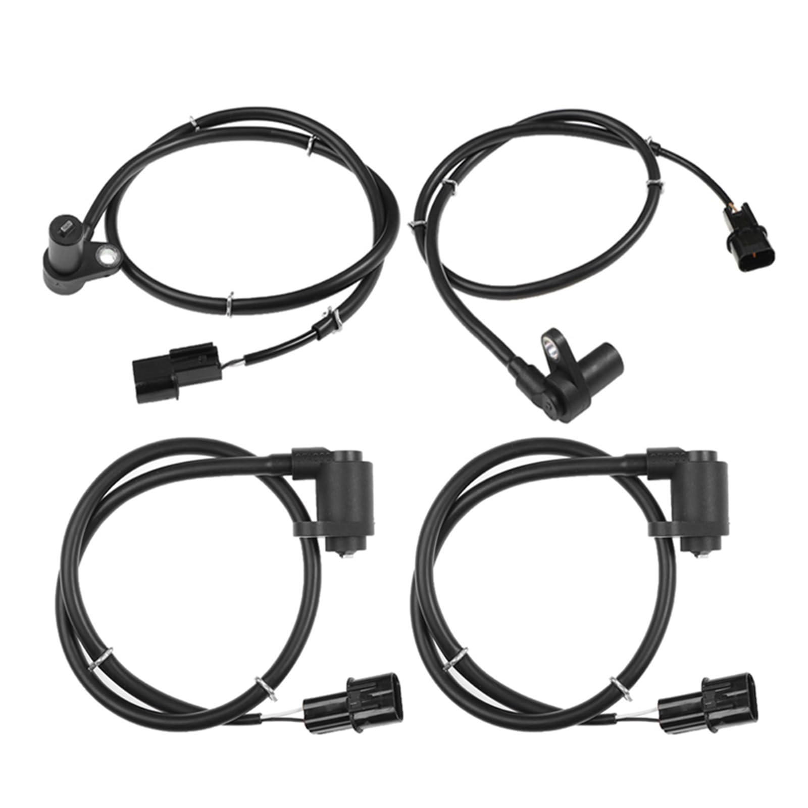 QAZXSEMUI MR307045 MR307046 Suitable for 1993-2001 Front Rear Left and Right ABS sensors MR3326672(A Set (4pcs))