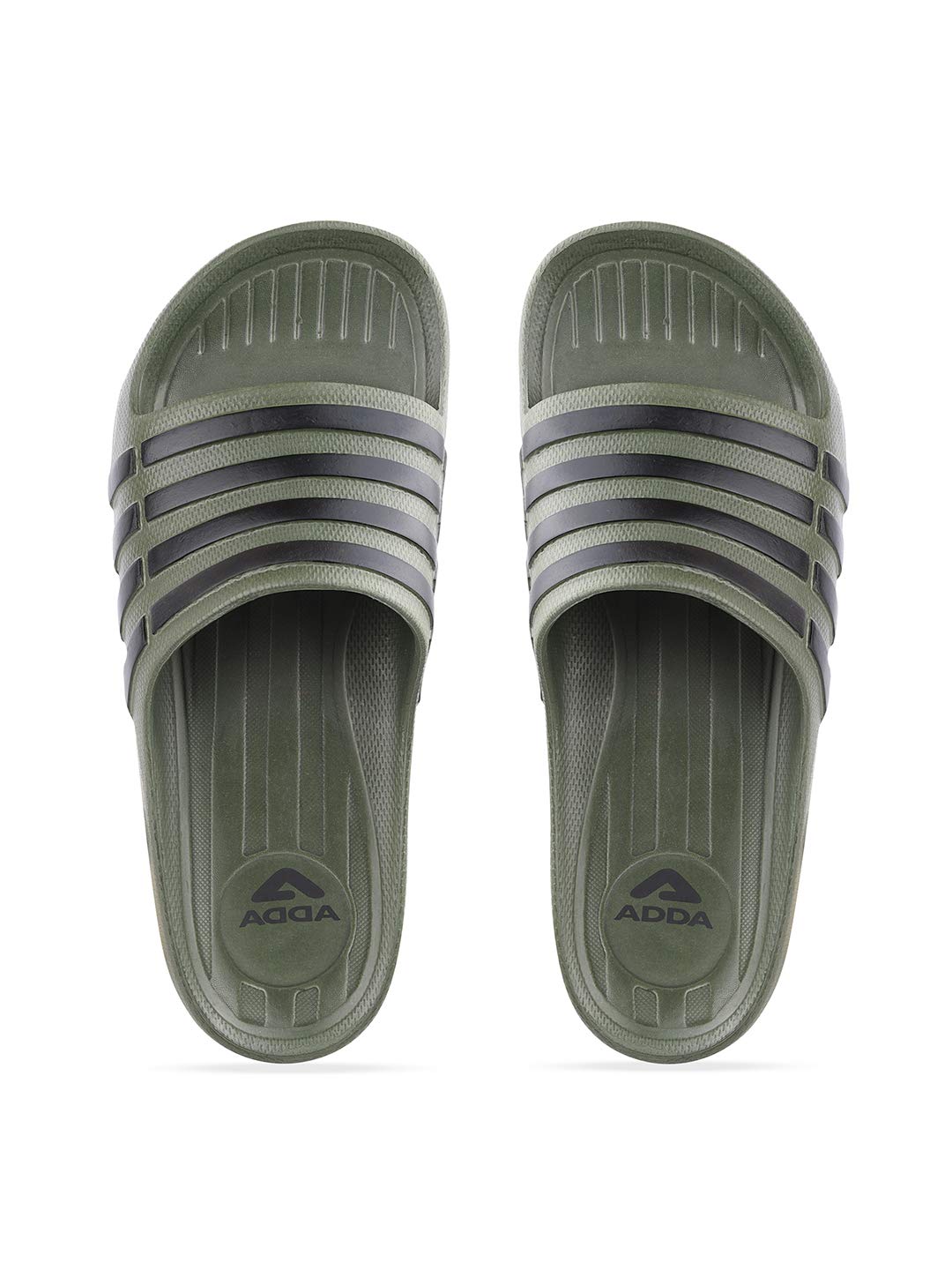 ADDA (LABEL) Mens I-RUN Olive Rubber Durable & Comfortable EVA Sole Lightweight Fashionable Super Soft Outdoor Slipper Slide - 9 UK (B08NW3G3VW) Amazon Price History, Amazon Price Tracker