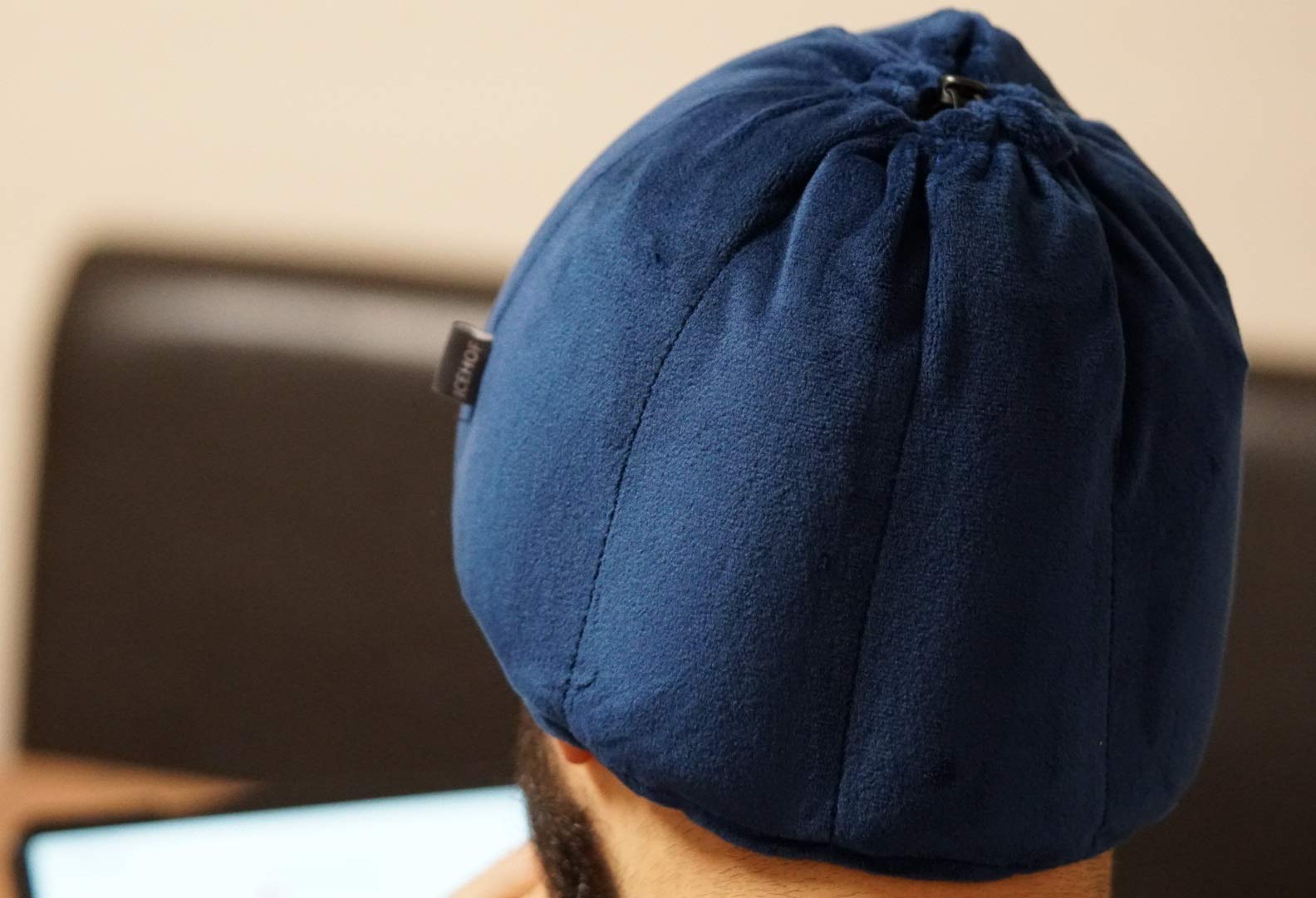 ICEHOF Gorro de refrigeración con 8 acumuladores de frío - gorro de gel refrescante para el cuero cabelludo en terapia de quimioterapia Ice Cap migrañas dolores de cabeza