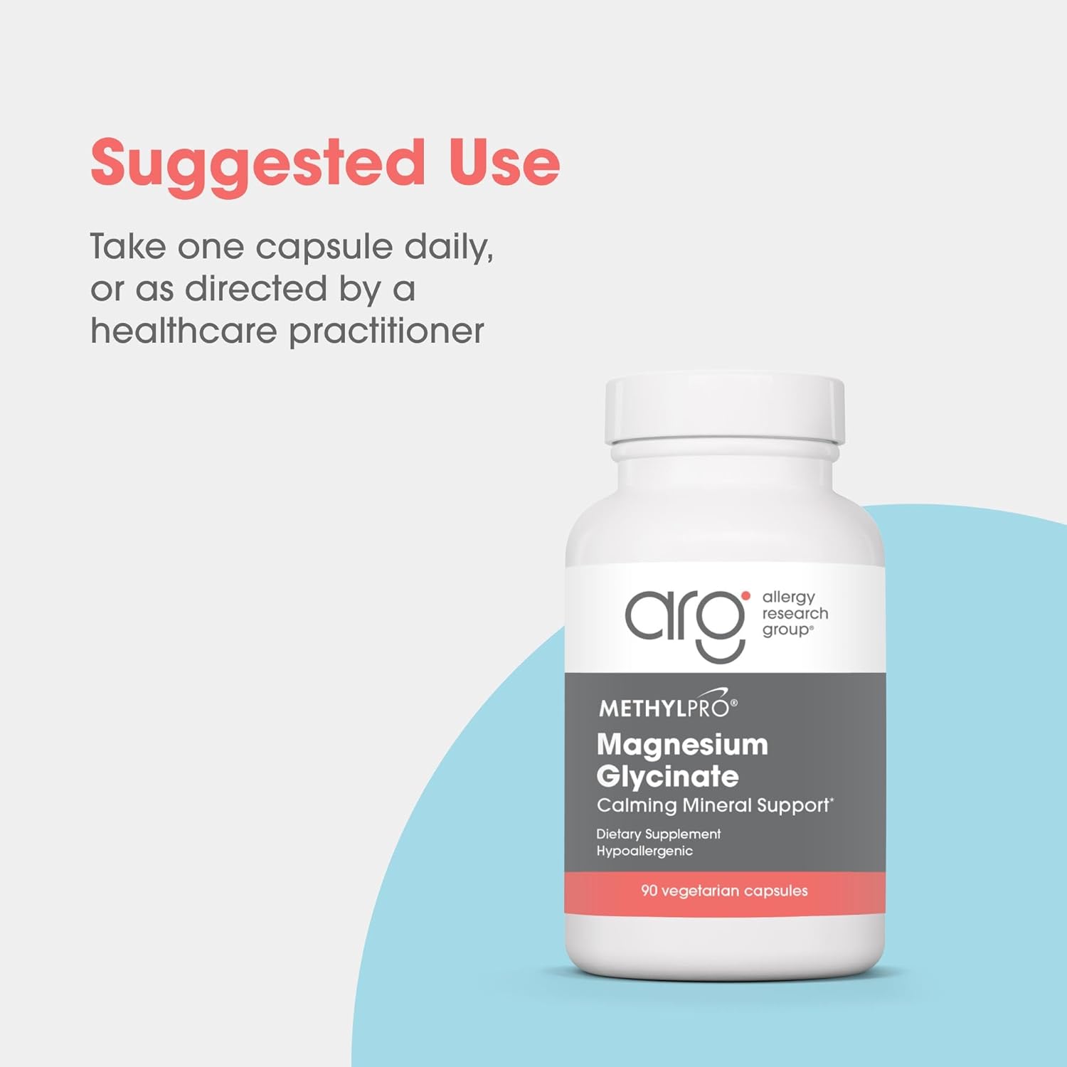 MethylPro Magnesium Glycinate - Magnesium Supplements with 125mg of Magnesium Bisglycinate per Capsule - Support Deep Rest and Healthy Methylation - Pairs Well with L-Methylfolate (90 Capsules)
