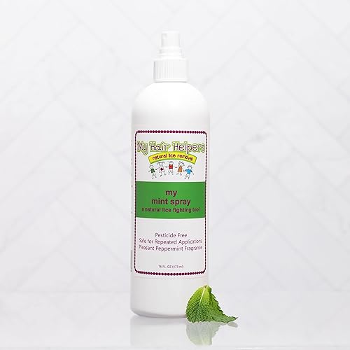 Miniatura 5 de Repelente de piojos de menta  Prevención  Formulado naturalmente con aceites esenciales 16 onzas líquidas  Trata 2-3 personas