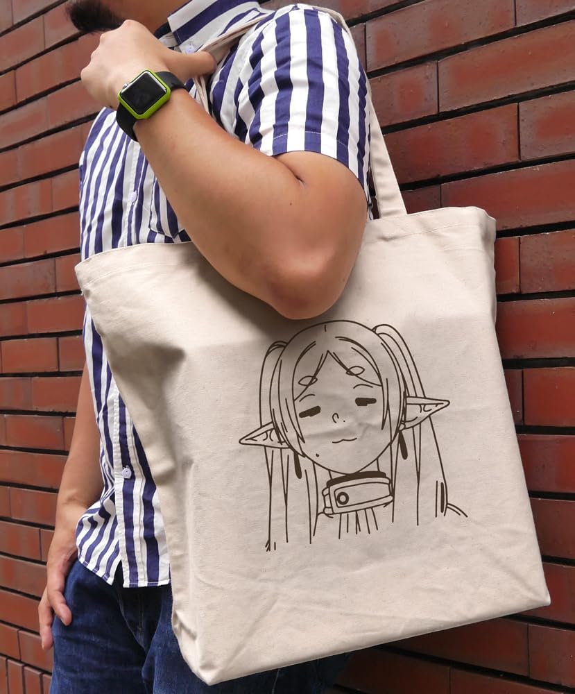  Tas Cospa Frieren Face Large Tote NATURAL 