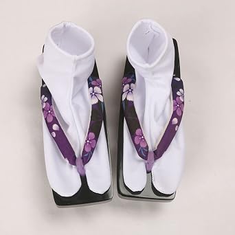 Japanese Tabi Socks Two-Toe Socks V-Toe Slip-Proof Socks Kimono Anime Cosplay White