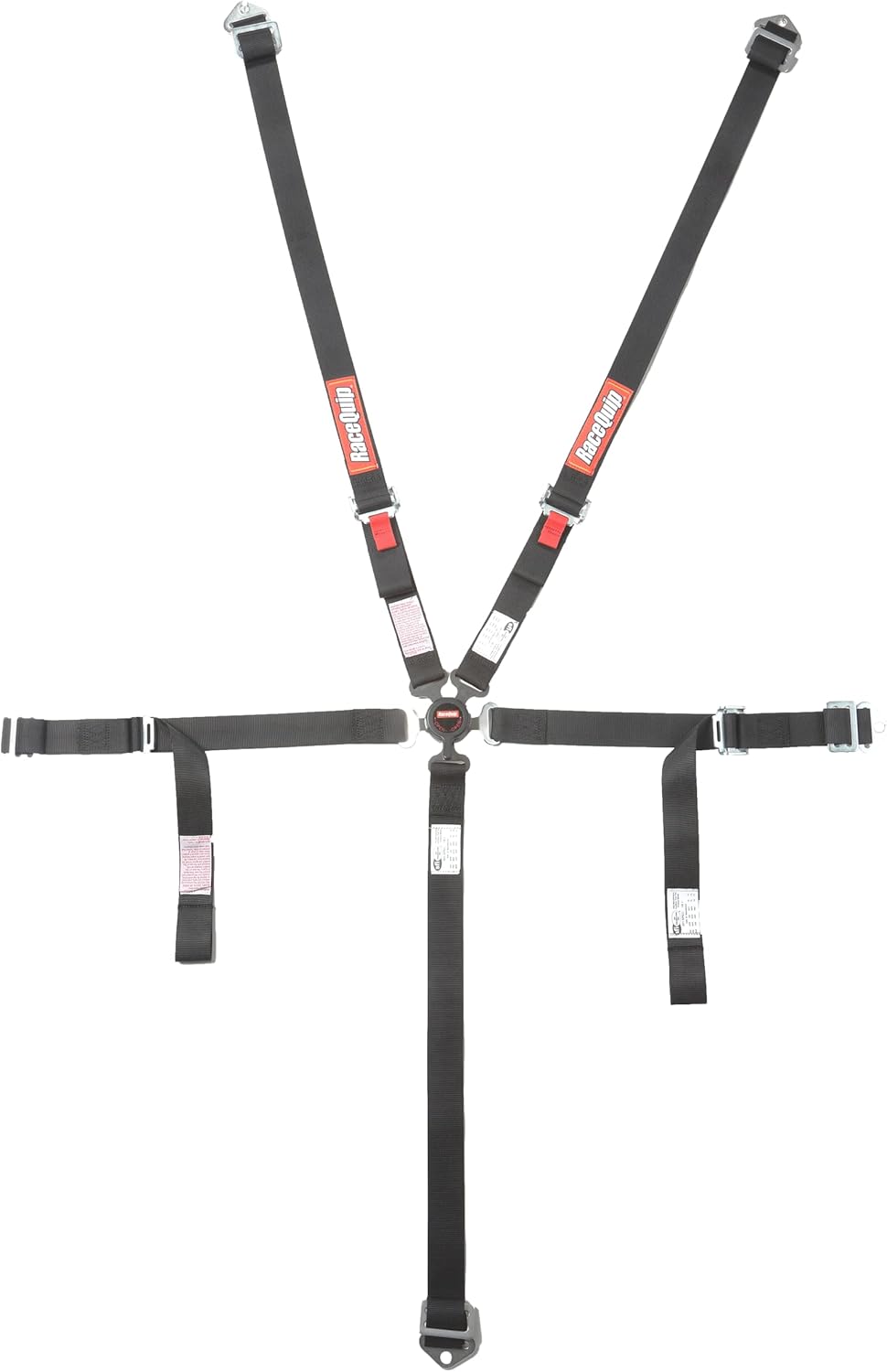 Racequip 739009RQP 5 Point Harness - Camlock - SFI 16.2 - Pull Up Adjust - Black
