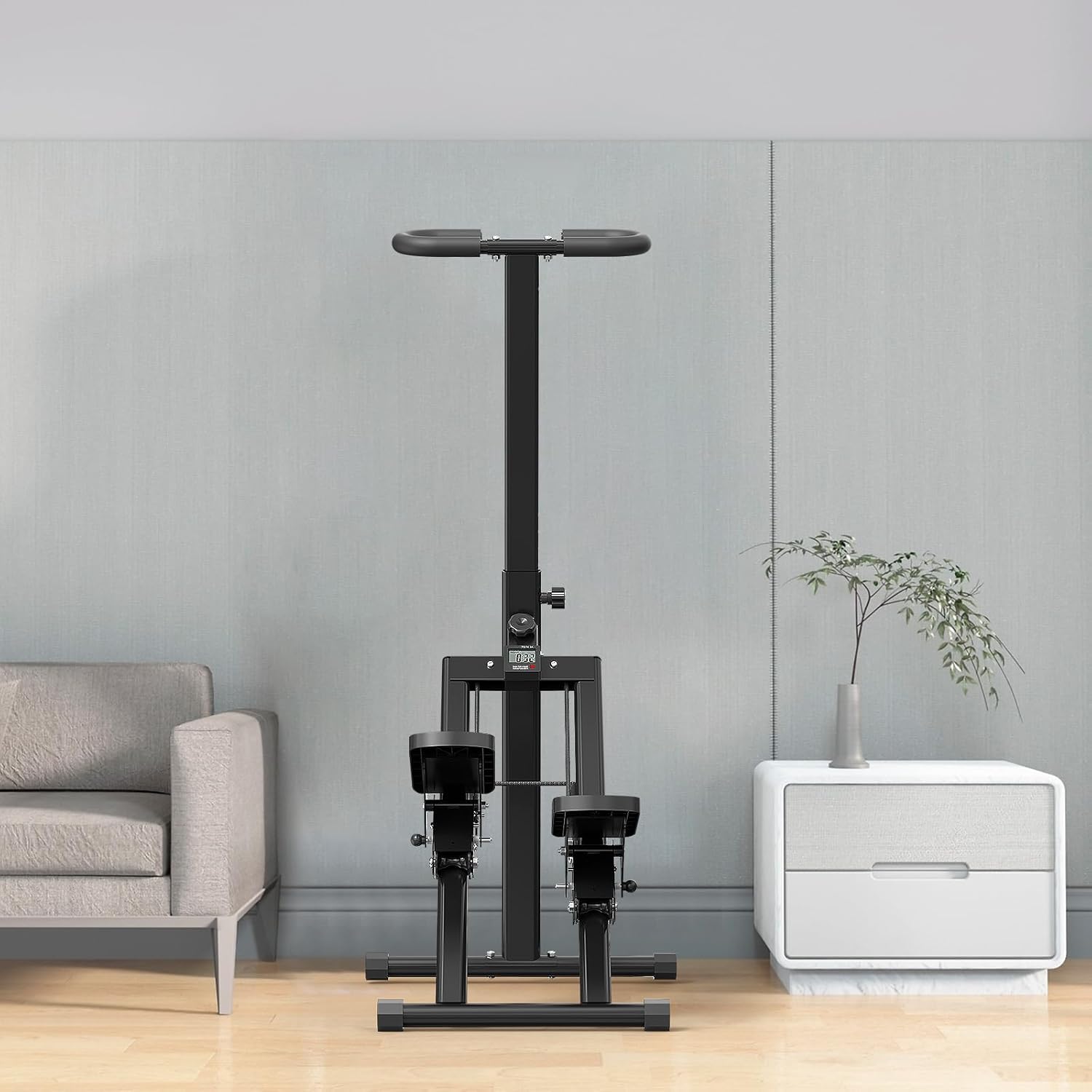 Treppensteiger für Zuhause, Treppensteiger, faltbar, großes Pedal, vertikale Klettermaschine für Ganzkörpertraining, Stepper für Training zu Hause mit 110 kg Tragkraft