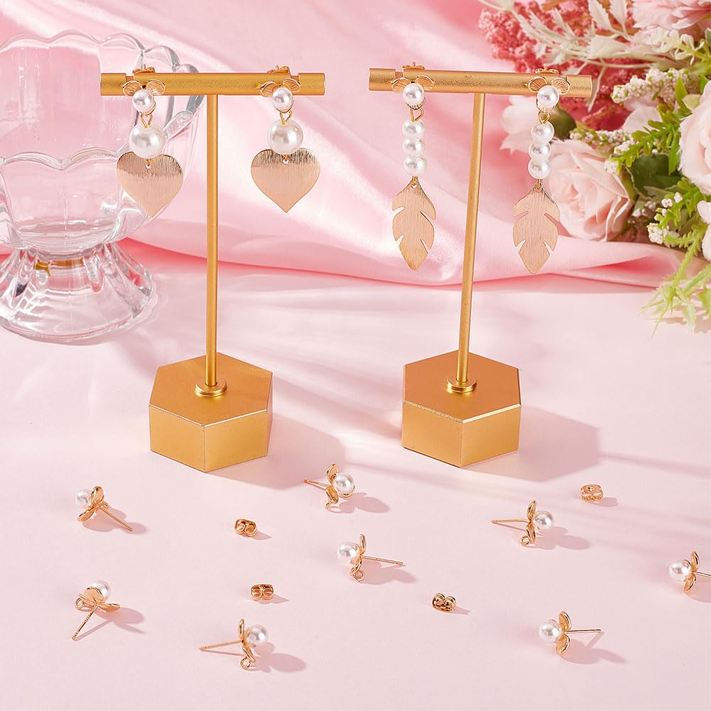 Blumen-Perlenkappen Aus 925 Sterlingsilber – 24 Stück, Mehrblättrig, Für Ohrringe & Halsketten
