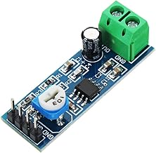 200 Times Gain LM386 Audio Amplifier Amplitude Module Board with Adjustable Resistance Control Potentiometer for Arduino Raspberry Pi or Musical Projects(Pack of 5)