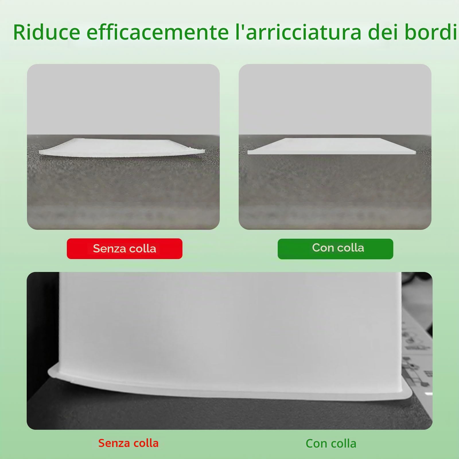 2 PCS Original Bamboo lab Stampante 3D Build Plate Colla Forte Colla Adesiva per Piastra in Acciaio PEI Heatbed Compatible with Bambulab A1/A1 Mini/P1/X1 for PLA/ABS/PETG/PC/TPU Filaments 60ML