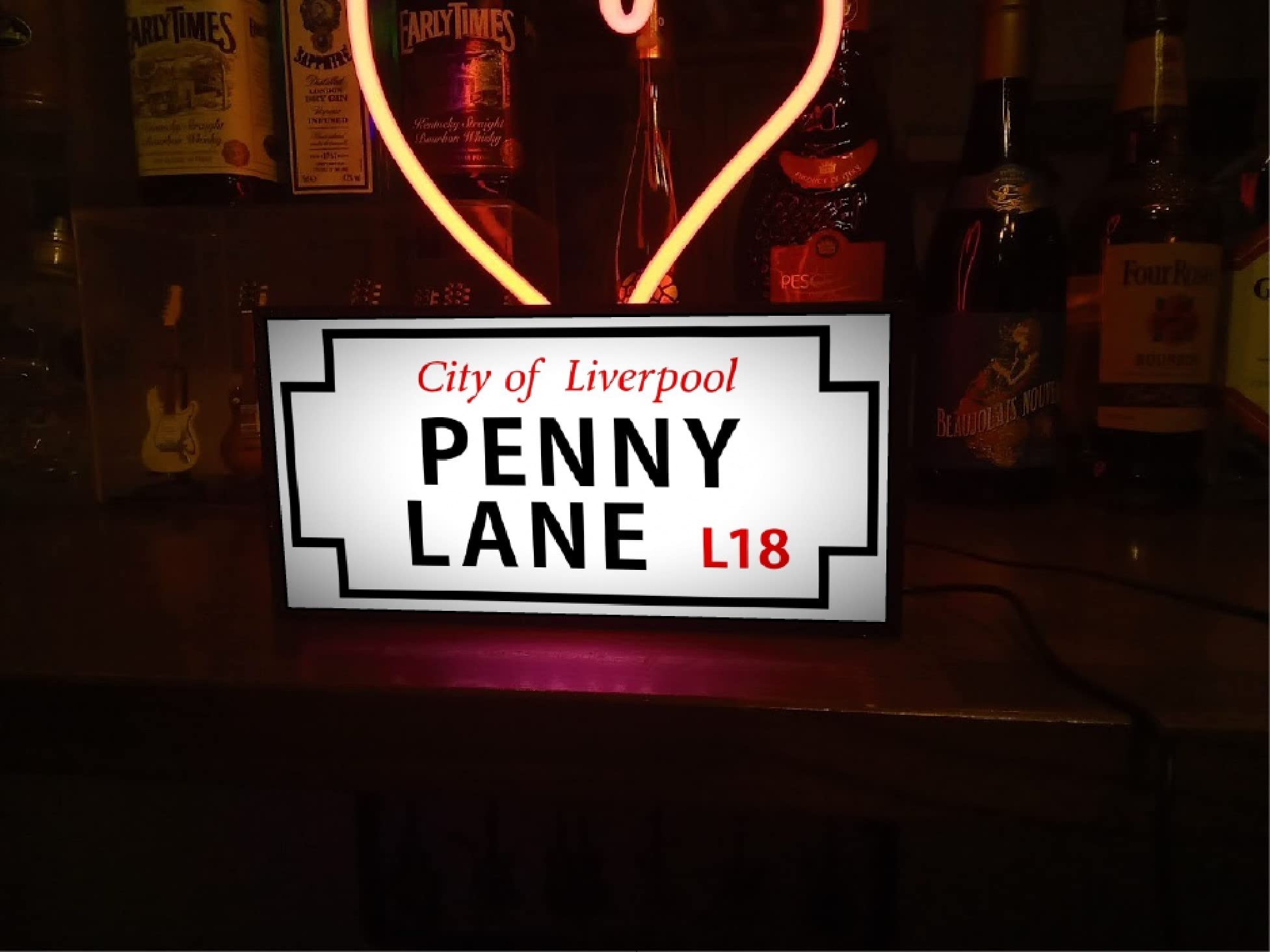 ペニーレイン★ビートルズ★標識★雑貨★特大サイズLED電光看板 Amazon.co.jp: イギリス UK リヴァプール ペニー・レイン ペニーレイン