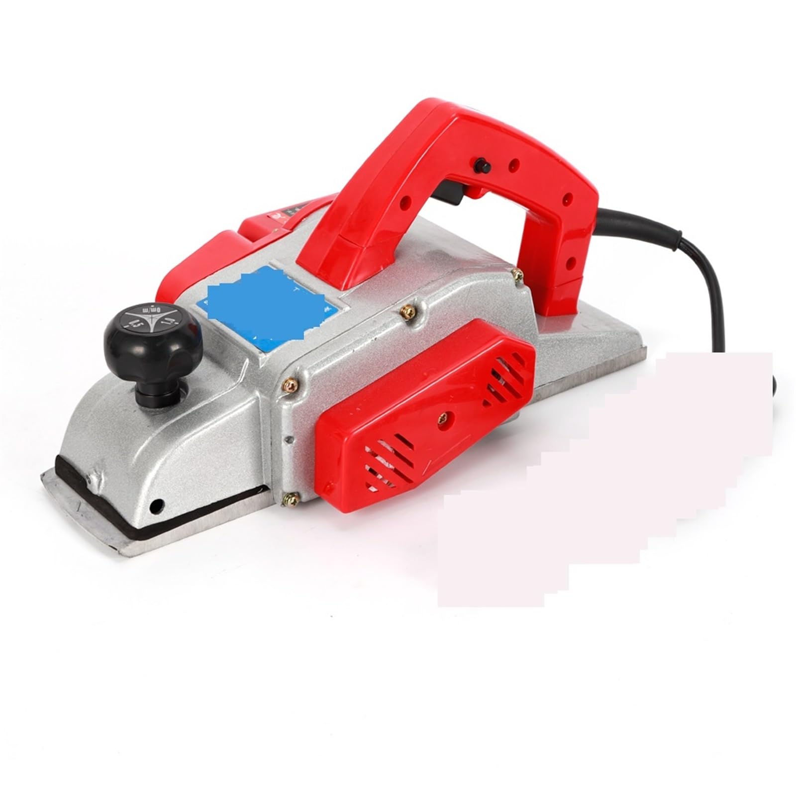 Seveqis One Color Planer, Handheld Electric Wood Planer Planing Machine 13000Rpm 1300W Workshop Power Tool