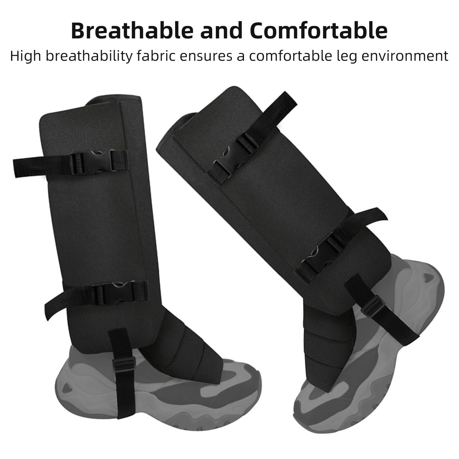 LIXADA Guêtres Anti-Serpents pour la randonnée, légères et Respirantes, Manchons de Jambe Anti-Serpents, Bottes réglables Anti-morsures de Serpents pour Hommes et Femmes, guêtres Anti-Serpents