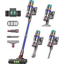 Smart Cordless Vacuum Cleaner, 650W 60KPa 75Min Vacuum Cleaner for Home