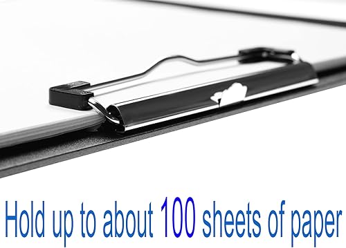 Miniatura 5 de Acocony Portapapeles de 11 x 17 pulgadas, portapapeles de tres clips, súper resistente, extra grande, plástico PP, 11 x 17, portapapapeles de arte