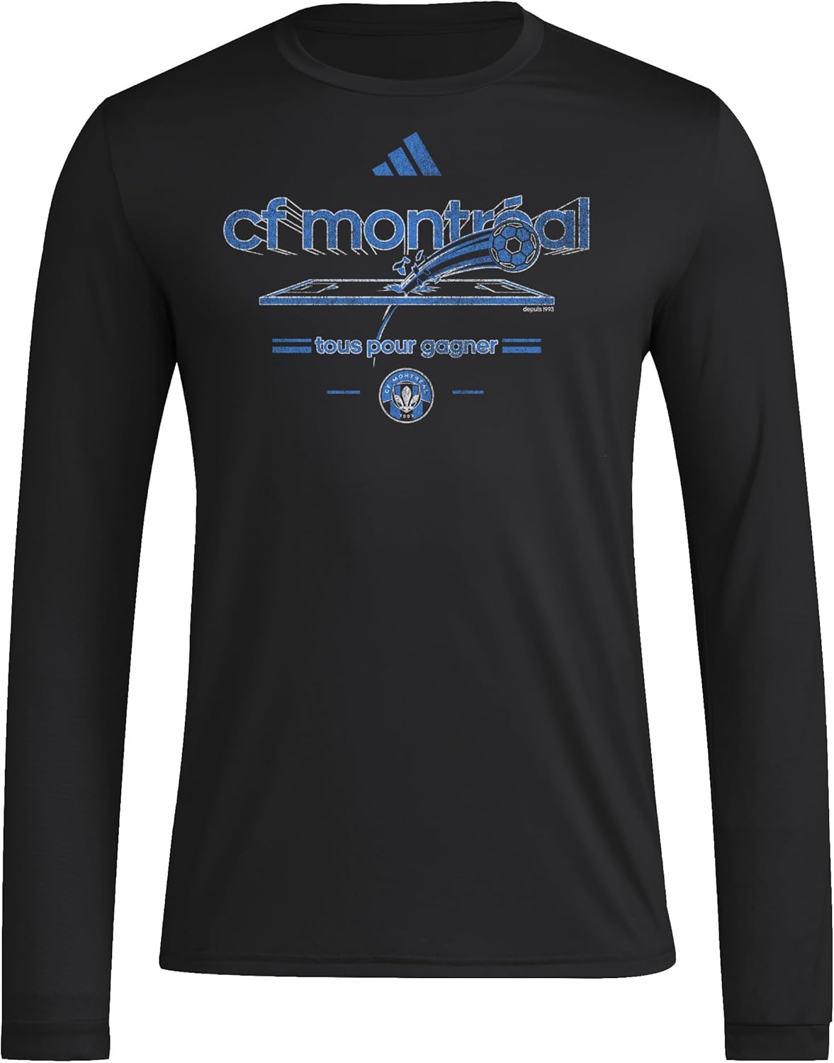 adidas Men's CF Montreal Pre-Game Long Sleeve T-Shirt