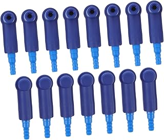 GANAZONO 15 Piezas Herramienta de liquido de Frenos Equipo de succión de Frenos Adaptador de Purga de Frenos Piezas de succión de líquido de Frenos repuestos de liquido de Frenos AbS Azul