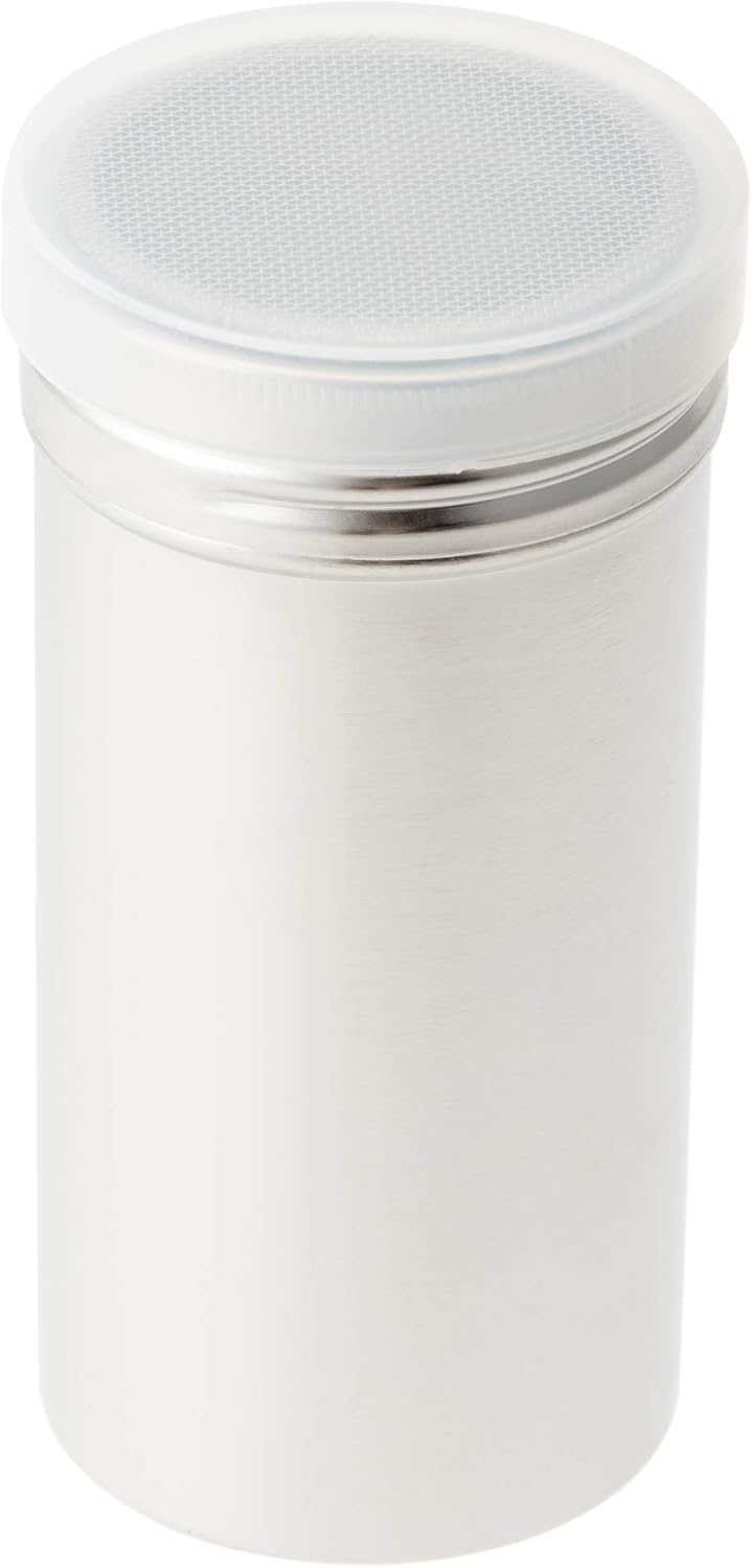 Endoshoji Stainless Steel Condiment Container, Powder Can (with Acrylic Lid), Long