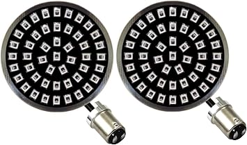 Eagle Lights 8748RTS-G2B Midnight Edition 2 Inch Rear LED Turn Signals, Running Lights and Brake Lights Compatible With Harley Davidson Motorcycles