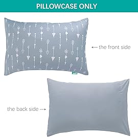 Biloban 3-Piece Toddler Sheet Set Microfiber, Toddler Bedding Set Includes Crib Mattress Sheet, Flat Sheet and Envelope Pillowcase, Silky Soft, Breathable and Lightweight, Arrow