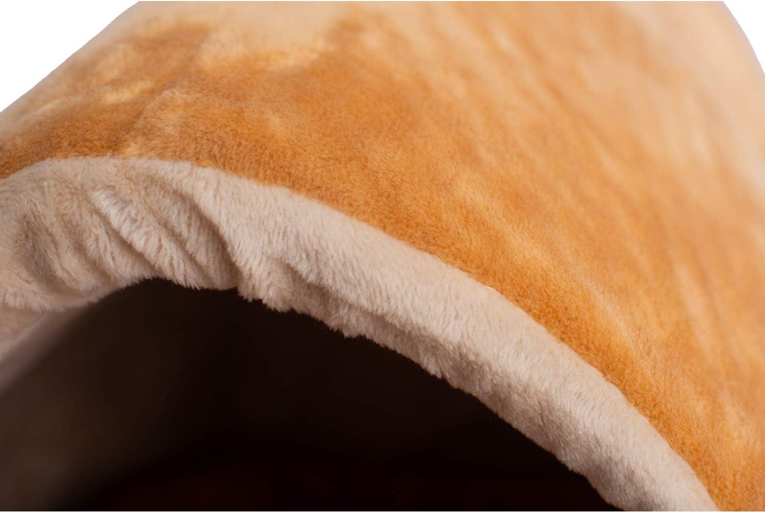 Armarkat Cat Bed Cave Shape, Brown/Ivory Brown/18 L x 13" W x 13" H