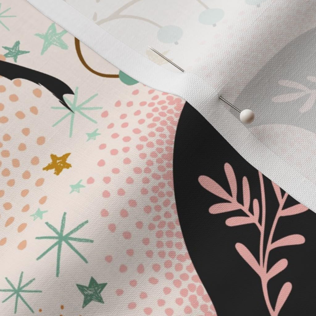 Spoonflower Fabric - Pastel Halloween Printed on Petal Signature Cotton Fabric Fat Quarter - Sewing Quilting Apparel Crafts Decor