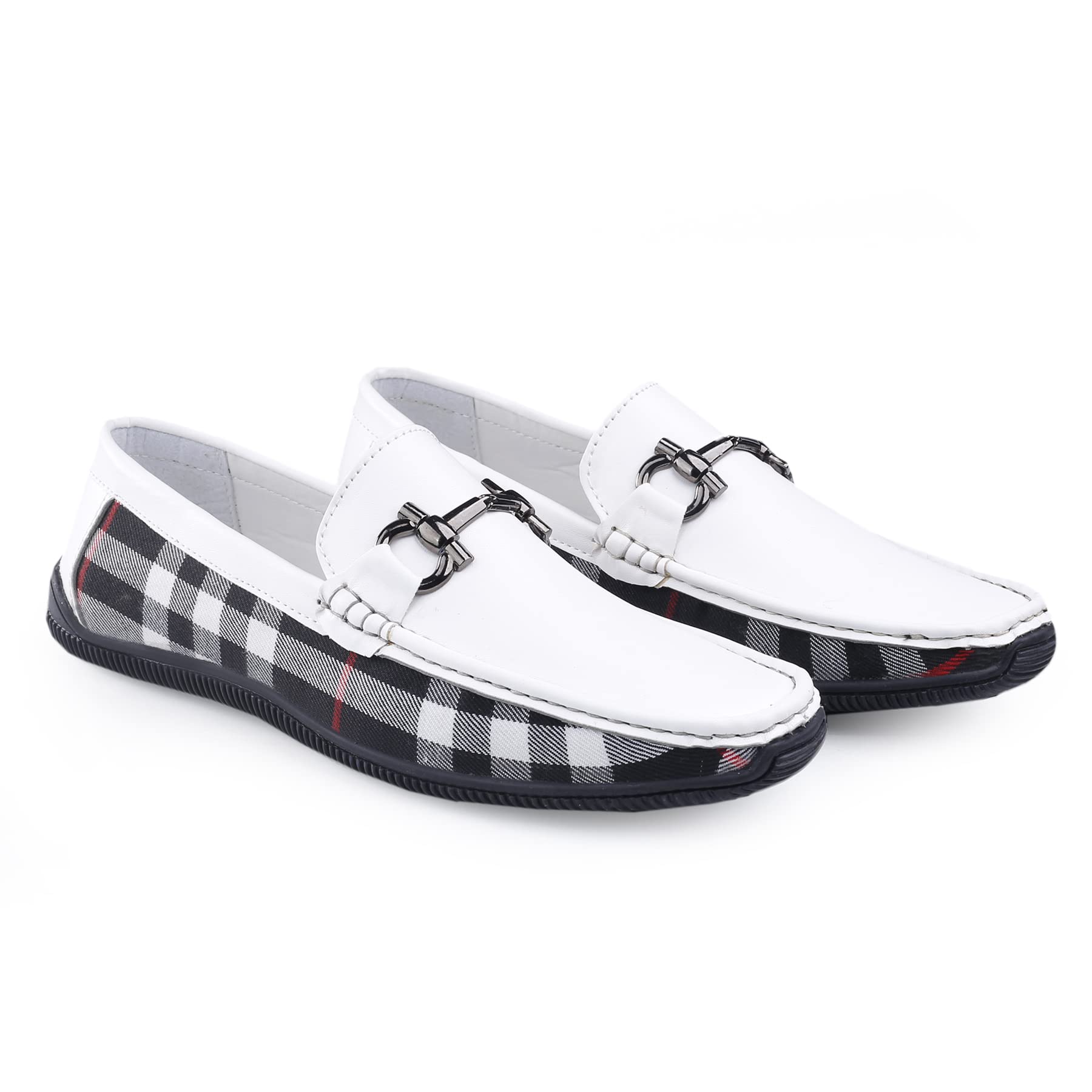 YUVRATO BAXI Mans White Casual and Formal Synthetic Meterial Loafer Slip-On Shoes-6 UK (B0BQZWJR4H) Amazon Price History, Amazon Price Tracker