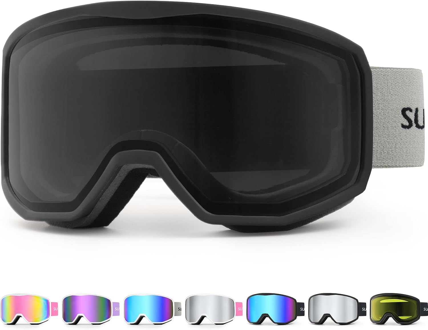 Supertrip Ski Goggles for Women Men, Anti-Fog UV Protection Snow Goggles Snowboard Goggles for Adult Youth