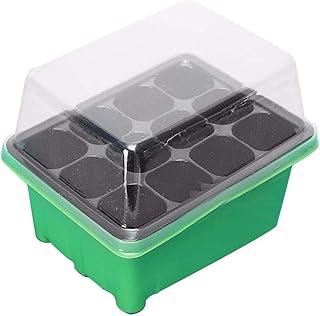 Vassoi per piantine, 12 celle con coperchio traspirante, per piante e germinazioni, vasi per vivai, giardini, serre, germinazione, propagazione