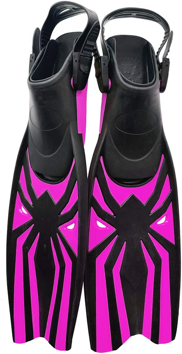 Kesida Diving Flippers Scuba Fins Available for Men & Women Snorkel Flippers with Open Heels Long Swimming Fins with Adjustable Straps for Adults : Sports & Outdoors