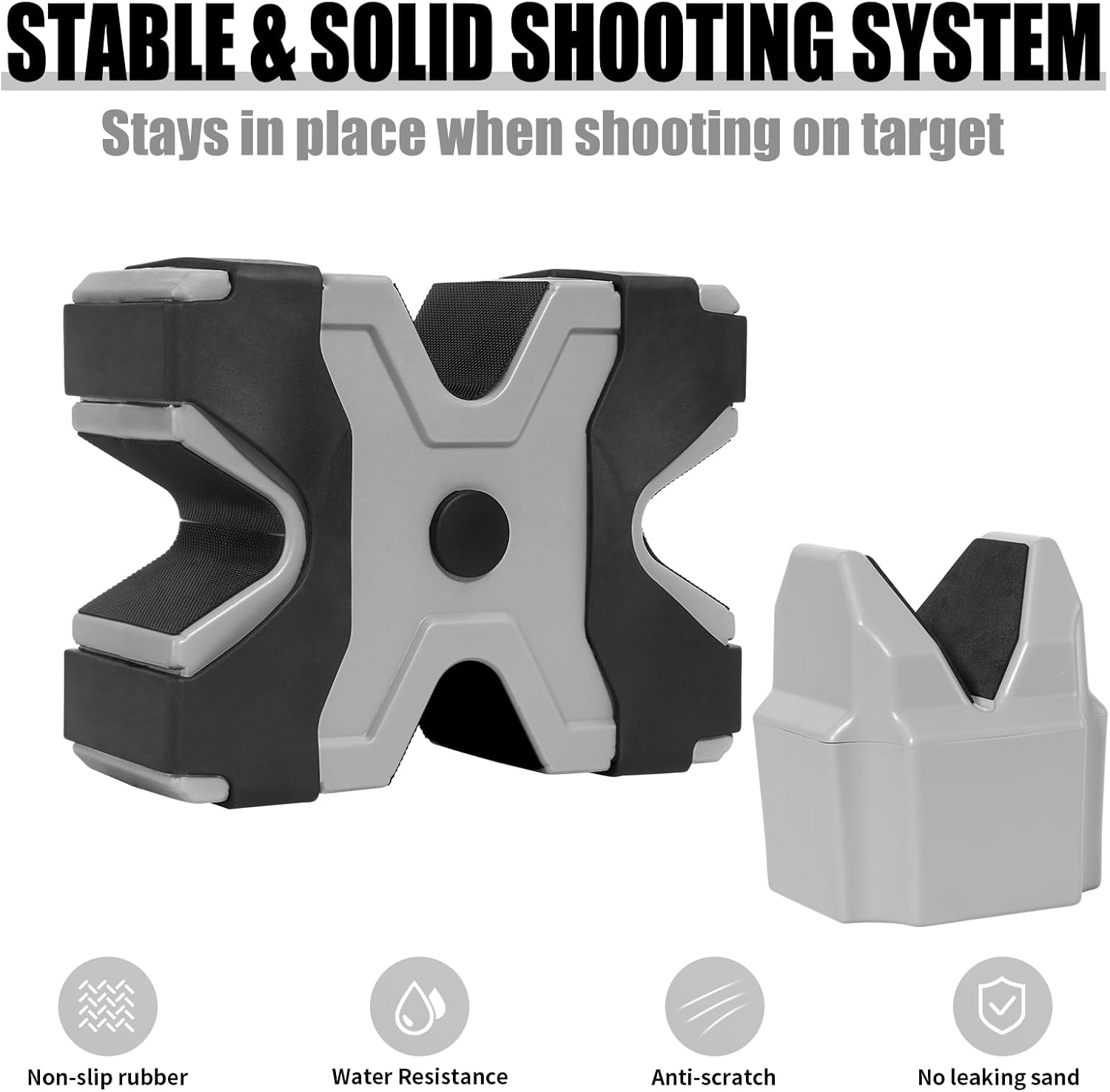 Pridefend Shooting Rest Non-Slip Block Bench Rest for Rifle and Pistol,Durable Construction and Surface Water Resistance Shooting Bench Rest for Shot Stabilization and Sighting in Rifles