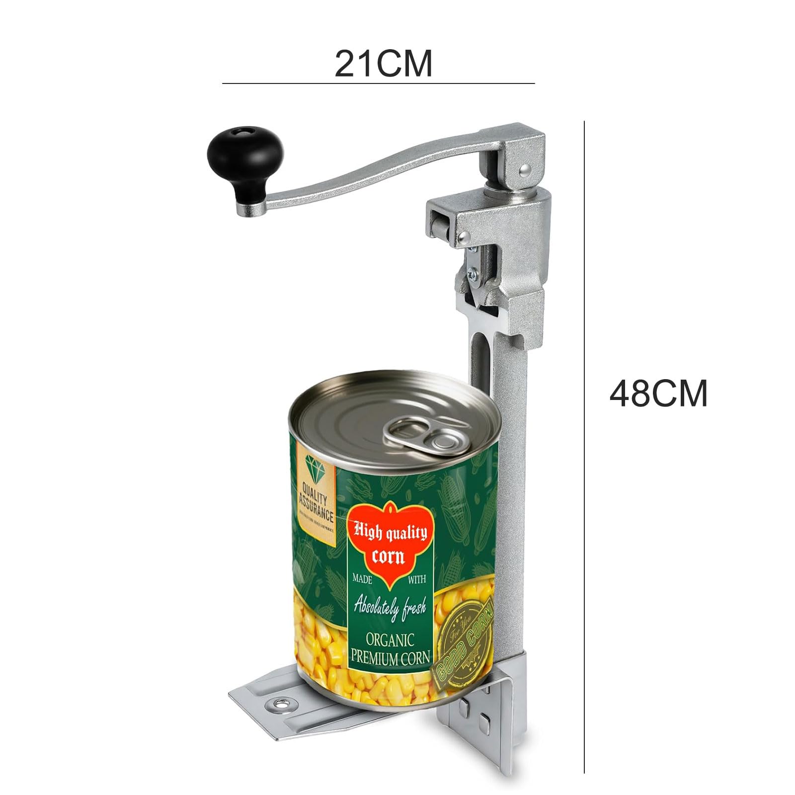 Apriscatole manuale resistente, montato su tavolo, regolabile in altezza, per ristorante, cucina, hotel, bar, casa