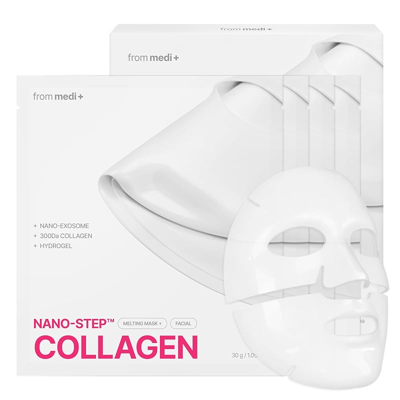 Máscara de hidrogel de colágeno Nano Step from medi+, Pacote com 4