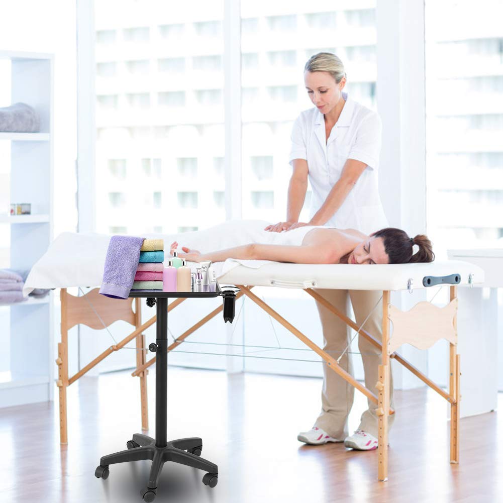 Rolling Instrument Tray, Hairdressing Trolley Cart on Wheel with Hair Dryer Stand Holder for Spa Beauty Tool Storage : Beauty & Personal Care