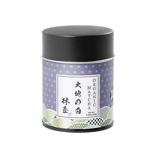HAYASHIYA Polvo orgánico de matcha Daichi grado ceremonial, auténtico polvo de té verde matcha japonés (30 g 1.06 oz)