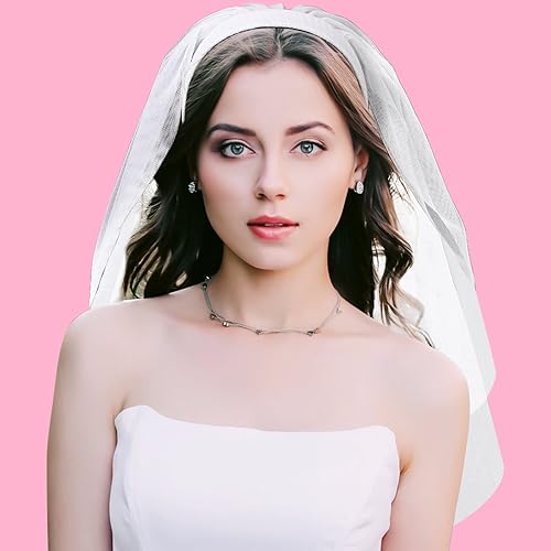 Diadema de despedida de soltera velos de boda blanco para novia dama de honor accesorios de despedida de soltera decoraciones