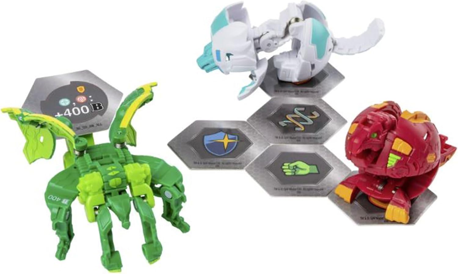 Bakugan Starter Pack 3-Pack, Ventus Garganoid, Collectible Transforming Creatures, for Ages 6 and Up