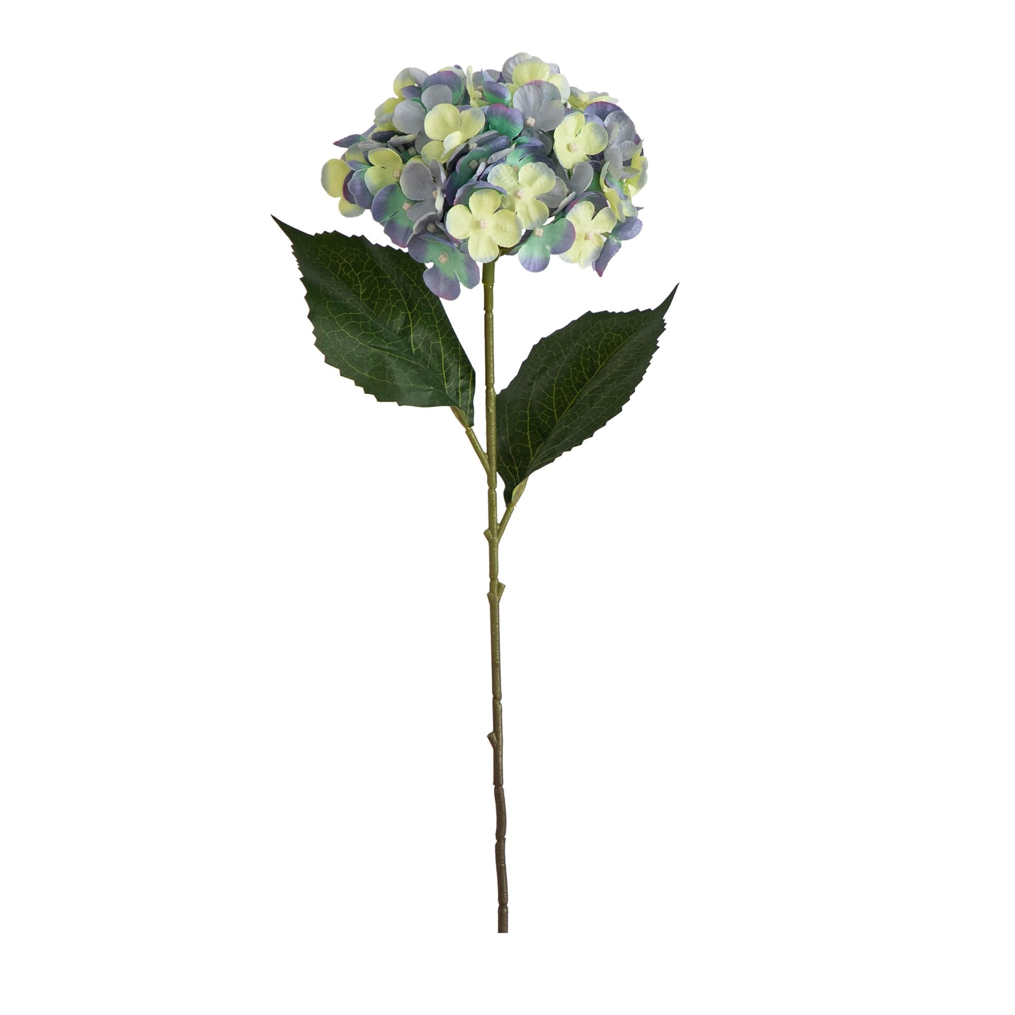 Tiges de fleurs d'hortensia artificielles bleues 50cm bouquet maison