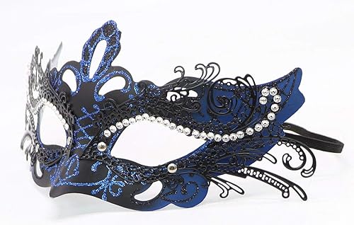 Miniatura 3 de Coolwife Máscaras de Mascarada para Parejas de Metal Veneciano Mardi Gras Fiesta Nocturna Baile de Graduación Máscara de Disfraz