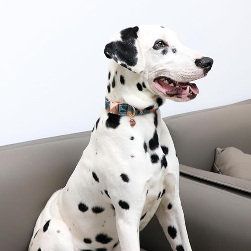 Miniatura 4 de UP URARA PUP Peach - Collar de algodón de verano para perro con hebilla de metal, collar de regalo para niñas o niños pequeños, medianos y grandes,