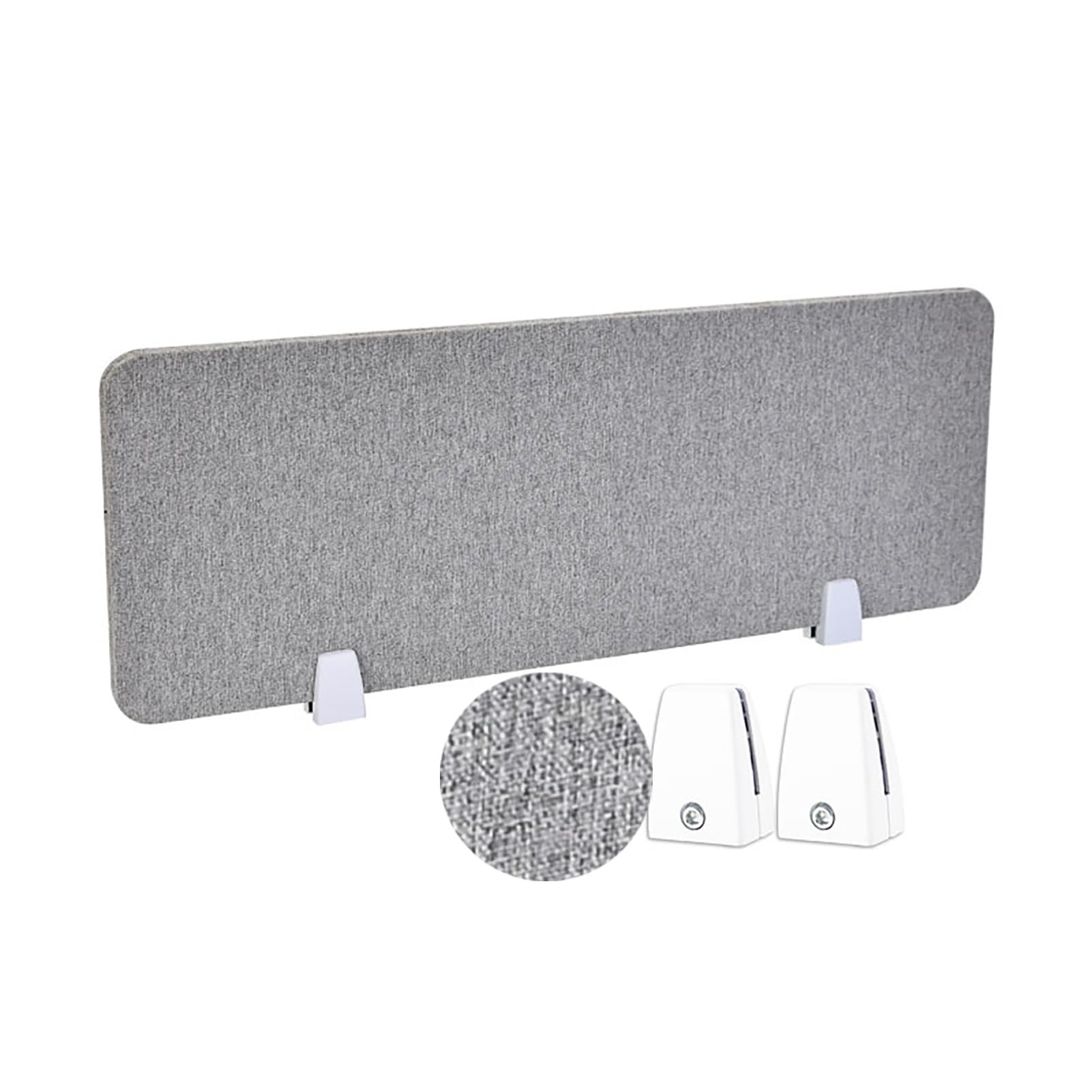 SXFSDOU Acoustic Freestanding Desk Divider Portable Visual Distractions Privacy Panel Reduced Noise/easy To Install For Office, School, And Retail Store(Grey,30X100CM)
