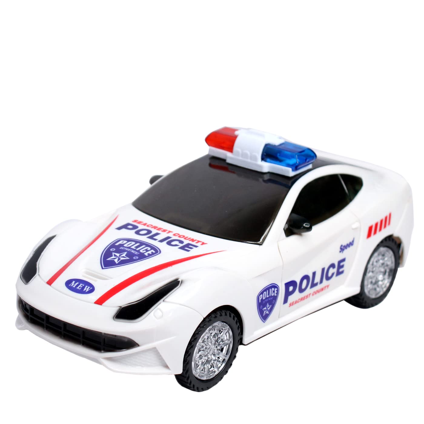 Buy MAJIK Bump and Go Cop Police Car Toy with Sound Flashing Lights Toy